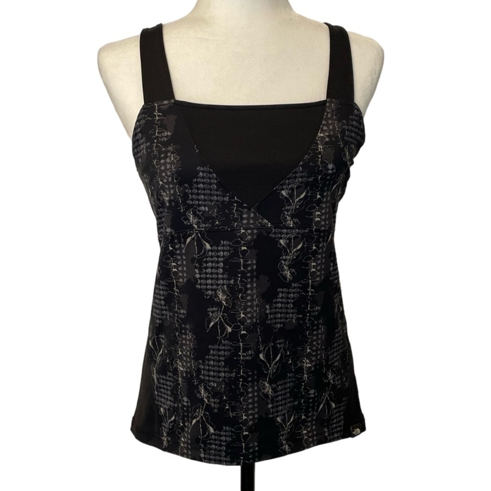 The North Face Vapor Wick Black Grey Tank Top Size Large